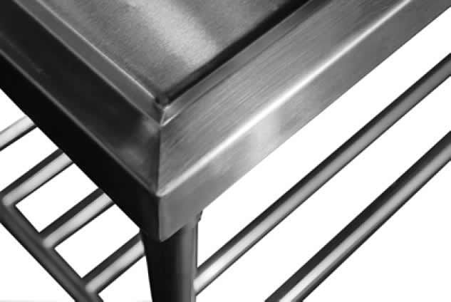 Simco SS1724 - Stainless Steel Sink Bench with Splashback 2400 x 700mm - image 5