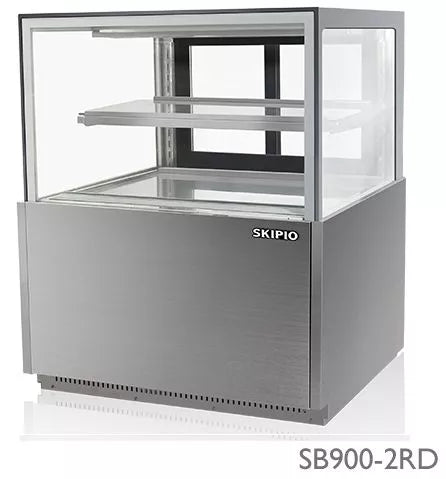 Skipio SB900-2RD-Two Tier Rectangle Bakery Case