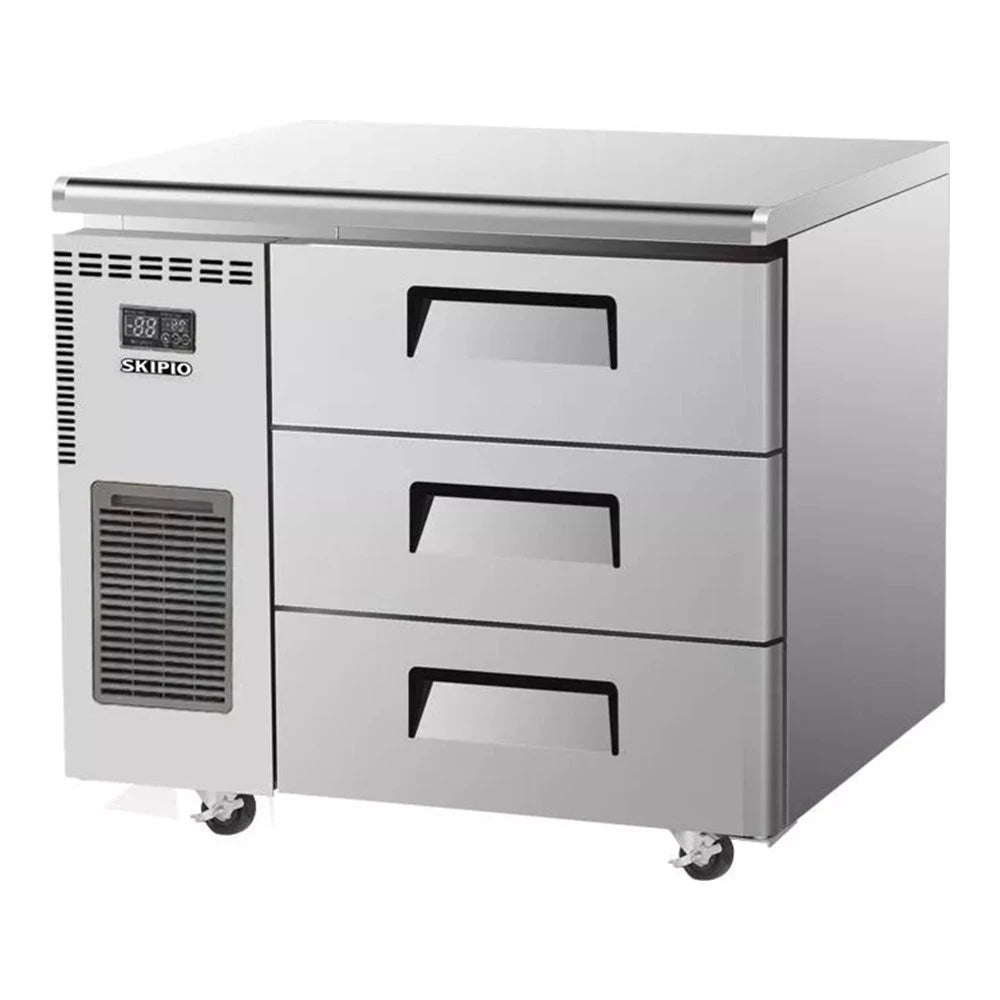 Skipio SUR9-3D-3 - 3 Drawer Underbench Fridge - 900mm