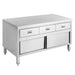Modular Systems SKTD-1200 - Stainless Steel Workbench Cabinet with Doors & 3 Drawers 1200 x 700mm