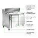 FED Thermaster SLB120 - Two Door Sandwich & Salad Bench Fridge 1200mm 270L - image 3