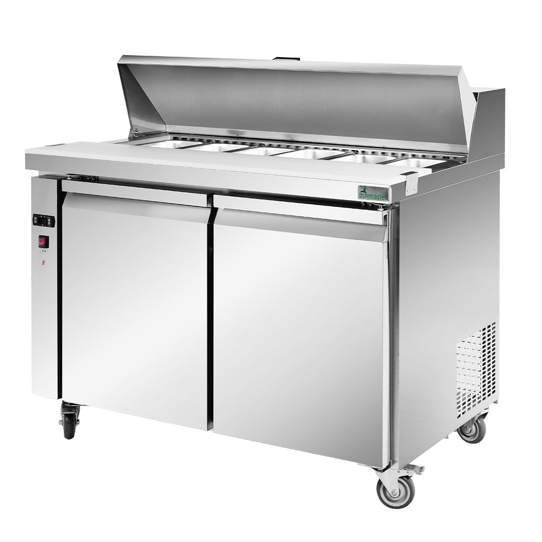 FED Thermaster SLB120 - Two Door Sandwich & Salad Bench Fridge 1200mm 270L