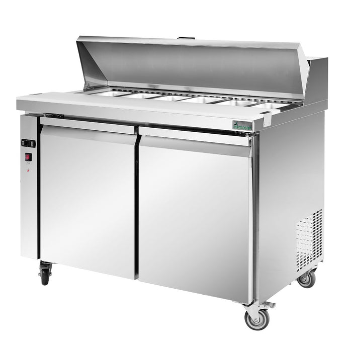 FED Thermaster SLB120 - Two Door Sandwich & Salad Bench Fridge 1200mm 270L