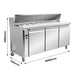 FED Thermaster SLB180 - Three Large Door Sandwich & Salad Bench Fridge 1800mm 390L - image 2