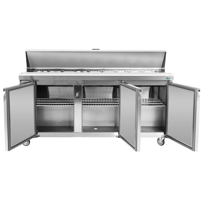 FED Thermaster SLB180 - Three Large Door Sandwich & Salad Bench Fridge 1800mm 390L - image 5