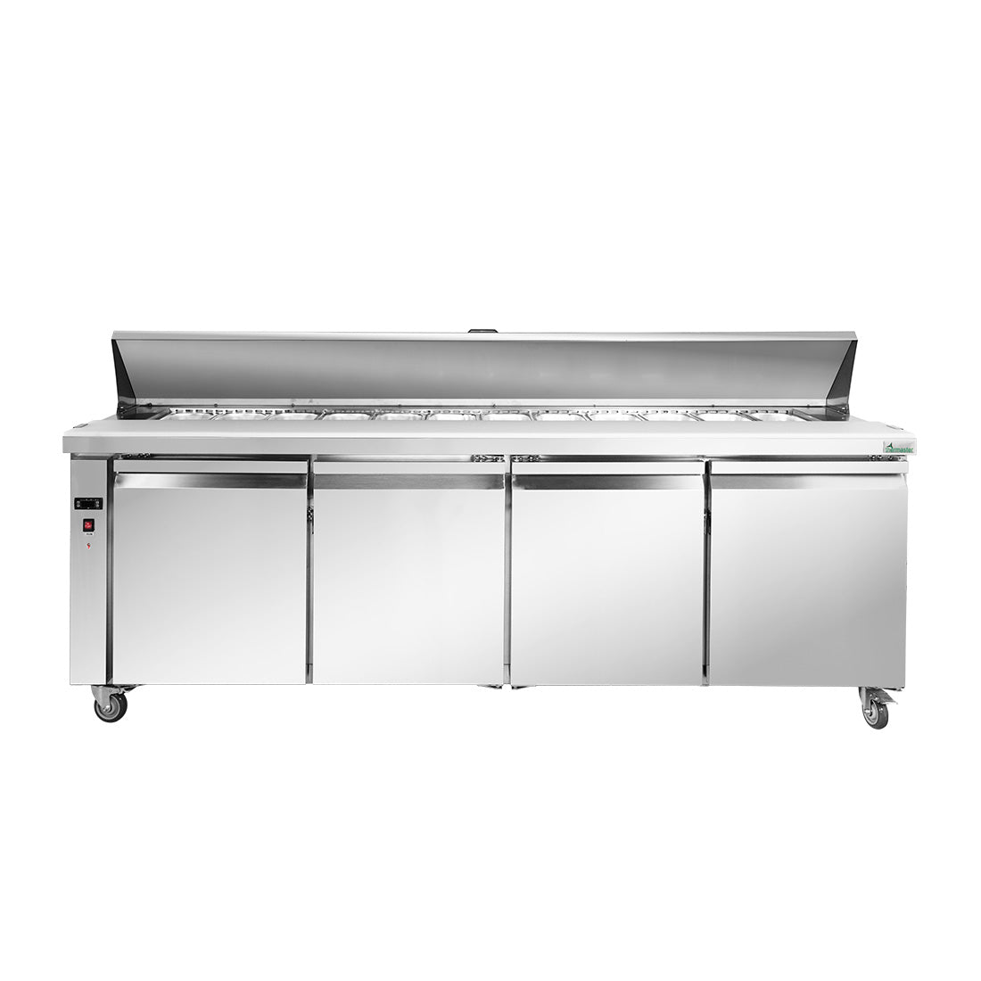 FED Thermaster SLB240 - Four Door Sandwich & Salad Bench Fridge 2400mm 525L - image 4
