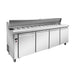 FED Thermaster SLB240 - Four Door Sandwich & Salad Bench Fridge 2400mm 525L - image 6
