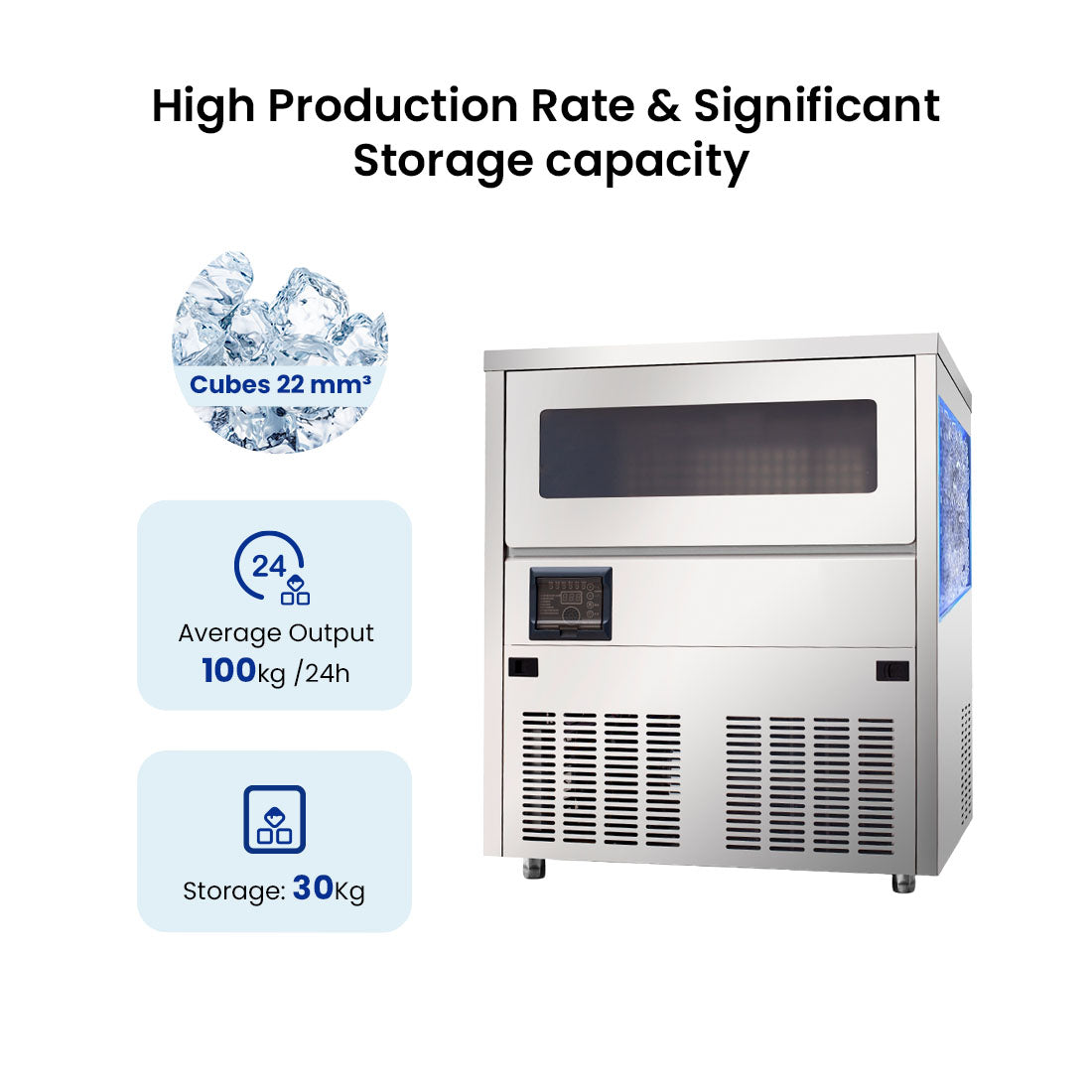 Blizzard SN-101B - Underbench Ice Maker 100kg/24hr - image 4