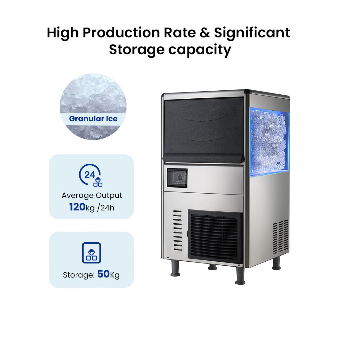Blizzard SN-128F - Granular Ice Maker 130kg/24hr - image 4