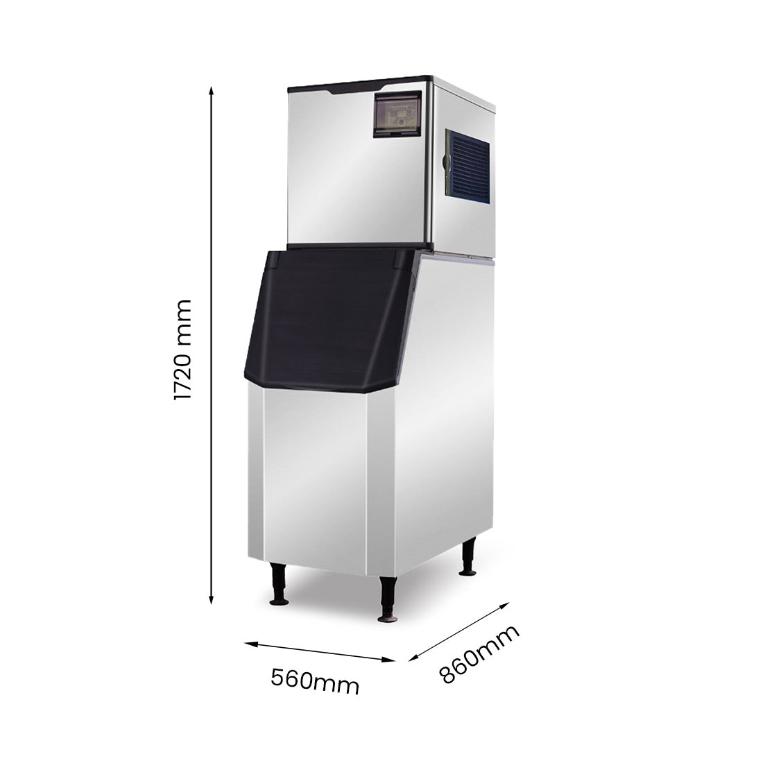 Blizzard SN-145C - Crescent Ice Maker with 140kg Bin 145kg/24hr - image 3