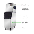 Blizzard SN-145C - Crescent Ice Maker with 140kg Bin 145kg/24hr - image 4