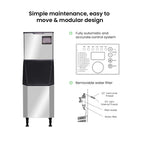 Blizzard SN-145C - Crescent Ice Maker with 140kg Bin 145kg/24hr - image 7