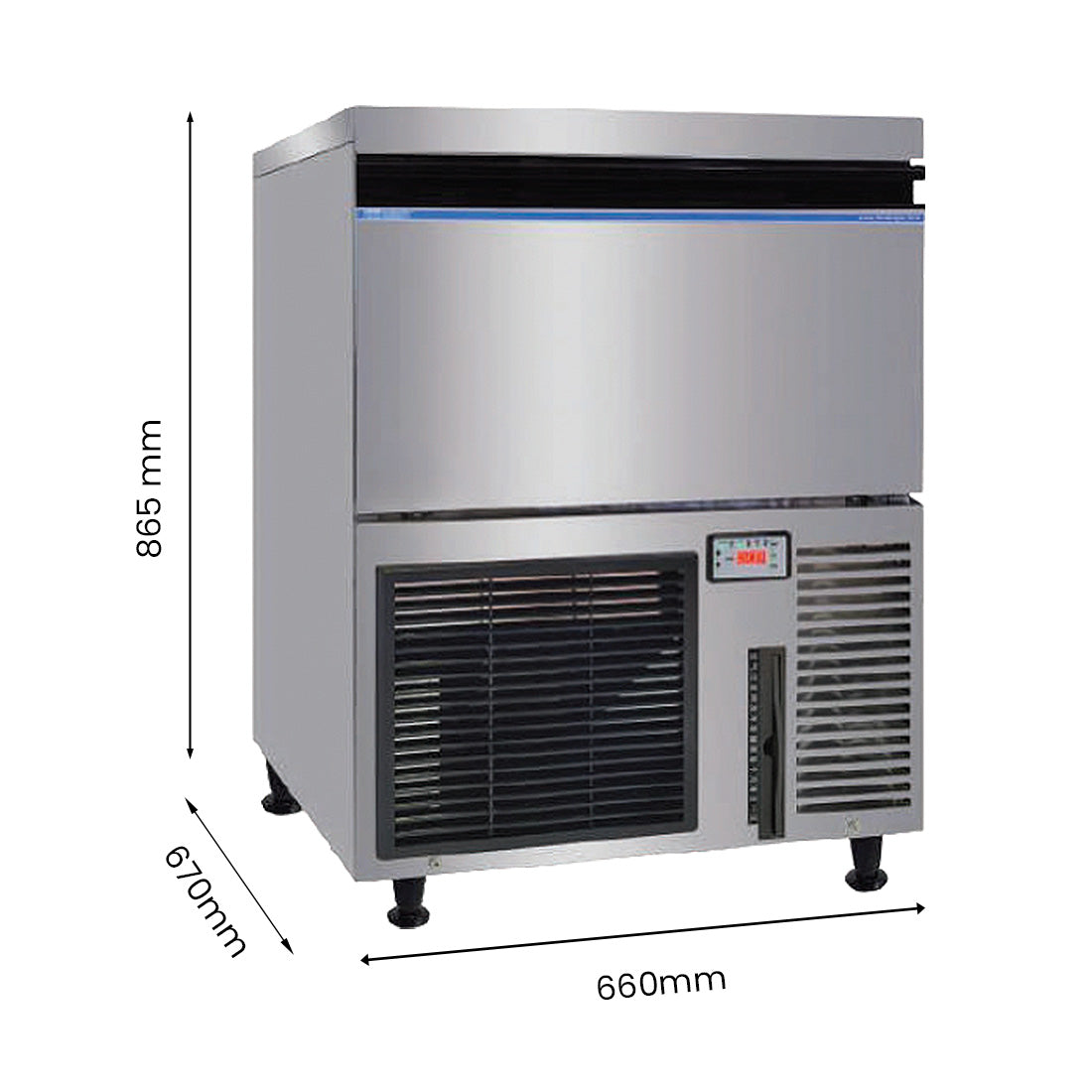 Blizzard SN-200P - Under-Counter Large Cube Ice Maker 80kg/24hr - image 2