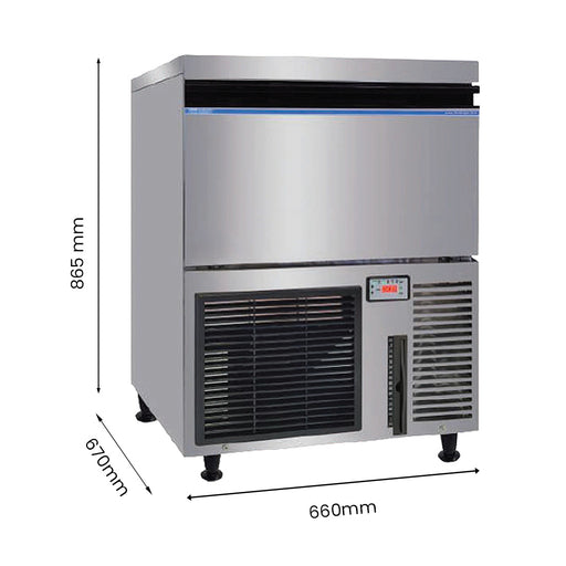 Blizzard SN-200P - Under-Counter Large Cube Ice Maker 80kg/24hr - image 2