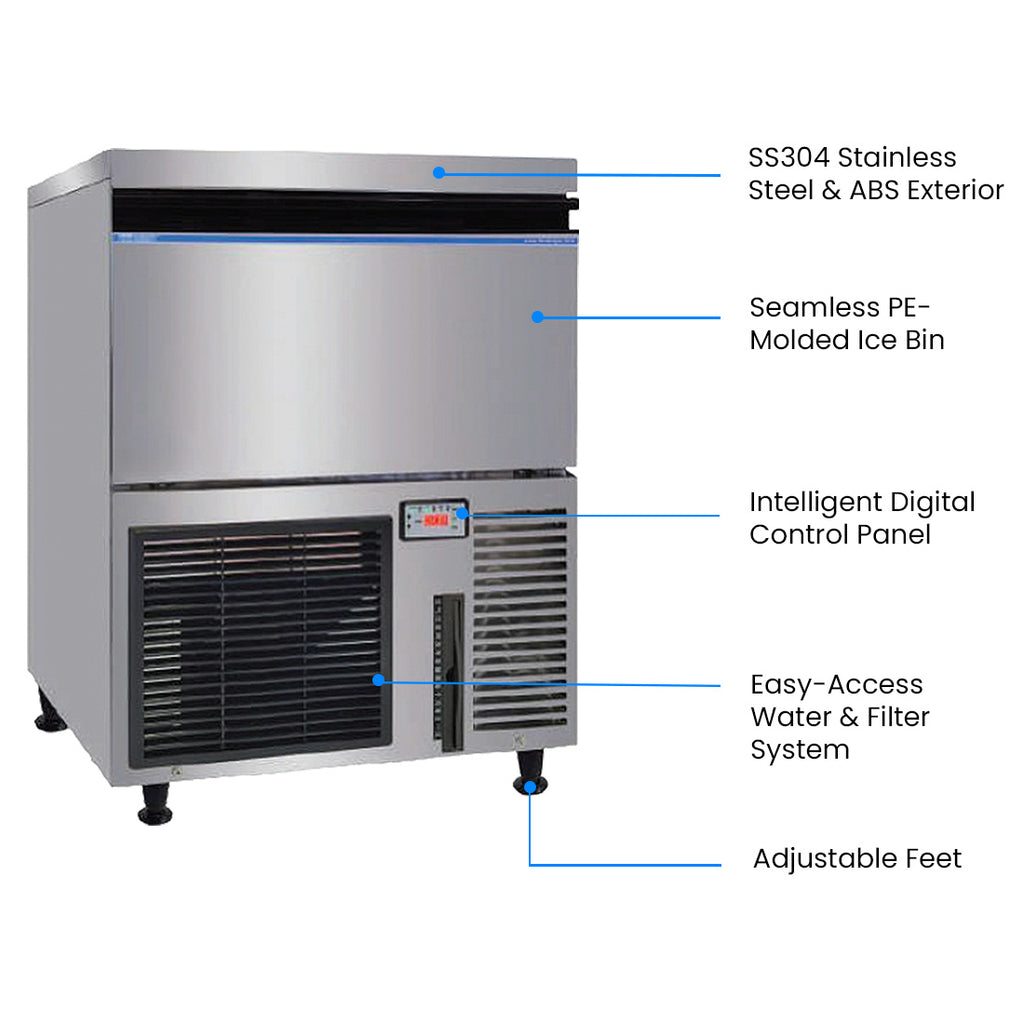 Blizzard SN-200P - Under-Counter Large Cube Ice Maker 80kg/24hr - image 3