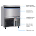 Blizzard SN-200P - Under-Counter Large Cube Ice Maker 80kg/24hr - image 3