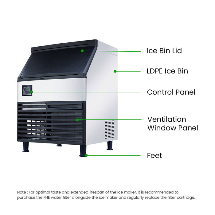 Blizzard SN-210P - Self-Contained Ice Maker 90kg/24hr - image 3