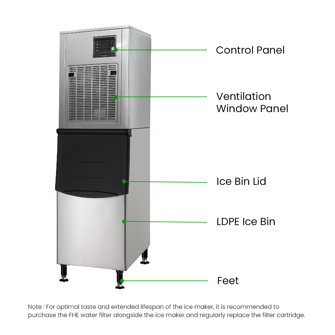 Blizzard SN-258N - Nugget Chewblet Ice Maker 250kg/24hr - image 3