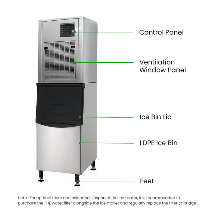 Blizzard SN-258N - Nugget Chewblet Ice Maker 250kg/24hr - image 3