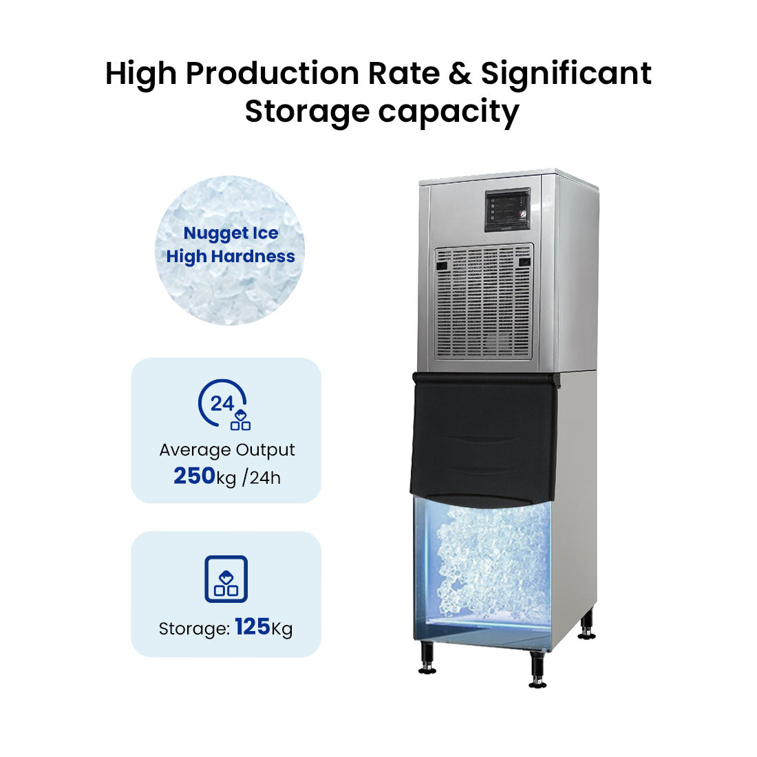 Blizzard SN-258N - Nugget Chewblet Ice Maker 250kg/24hr - image 4