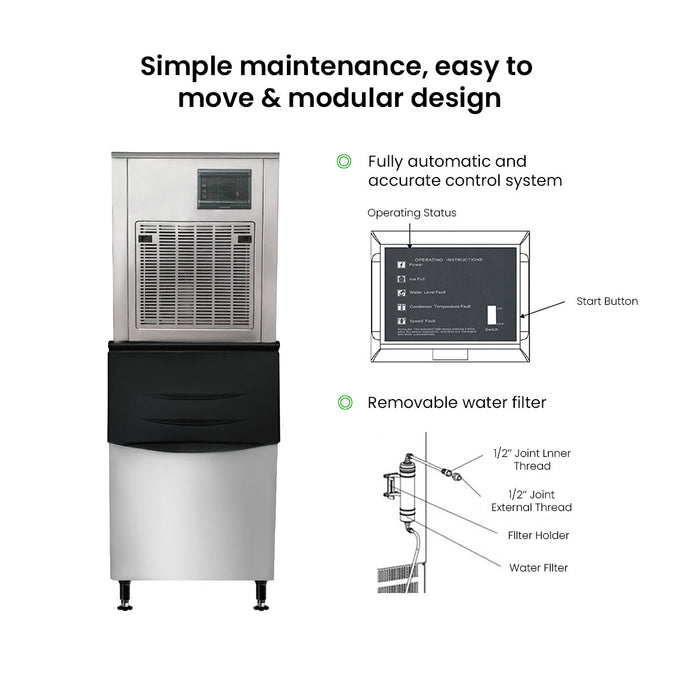 Blizzard SN-258N - Nugget Chewblet Ice Maker 250kg/24hr - image 6
