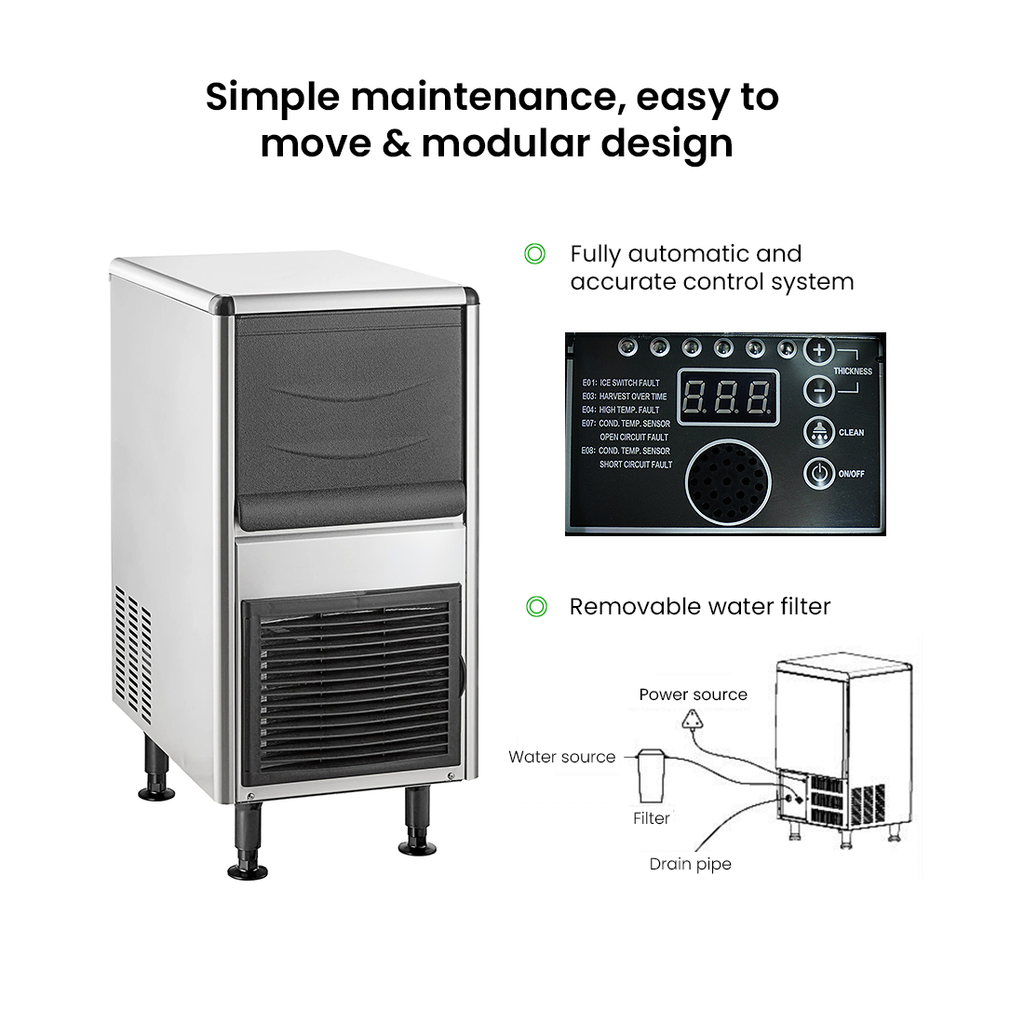 Blizzard SN-25C - Underbench Bullet Ice Maker 25kg/24hr - image 6