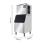 Blizzard SN-280C - Crescent Ice Maker with 200kg Bin 280kg/24hr - image 3