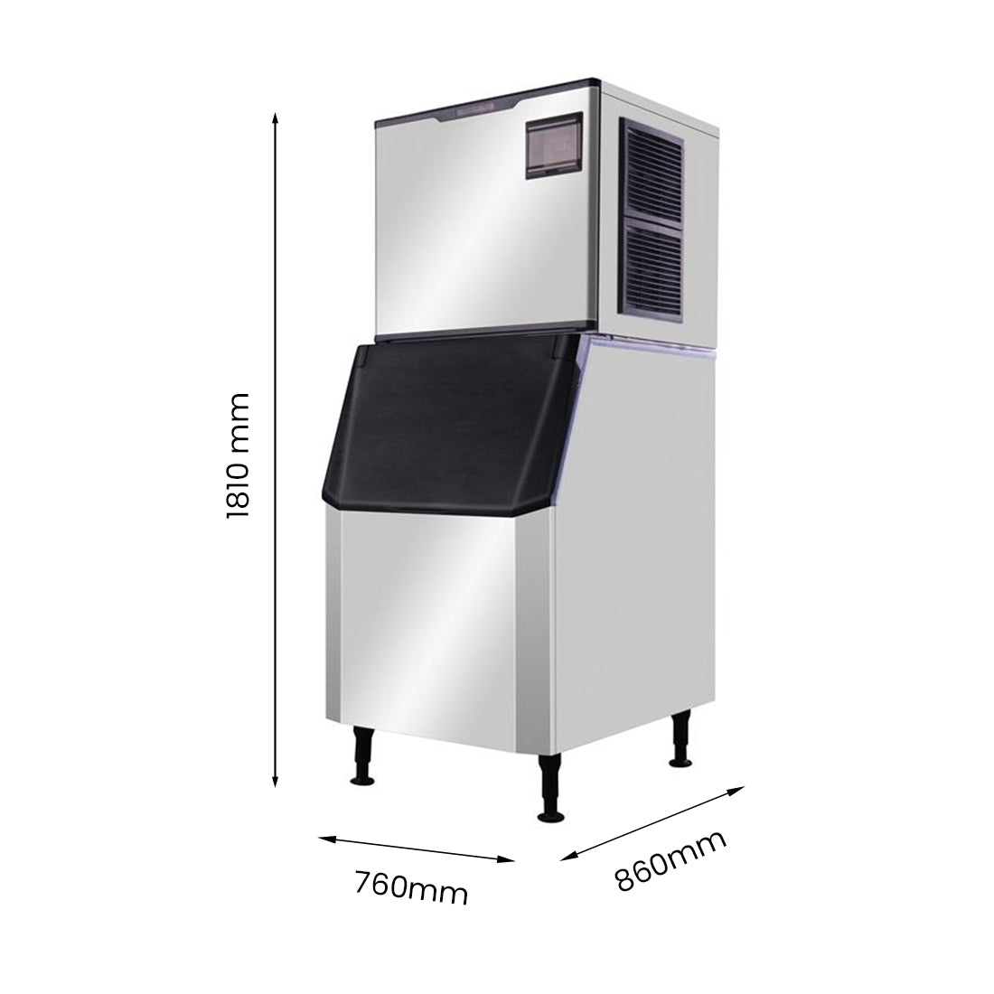 Blizzard SN-280C - Crescent Ice Maker with 200kg Bin 280kg/24hr - image 3