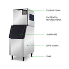 Blizzard SN-280C - Crescent Ice Maker with 200kg Bin 280kg/24hr - image 4