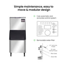 Blizzard SN-280C - Crescent Ice Maker with 200kg Bin 280kg/24hr - image 7