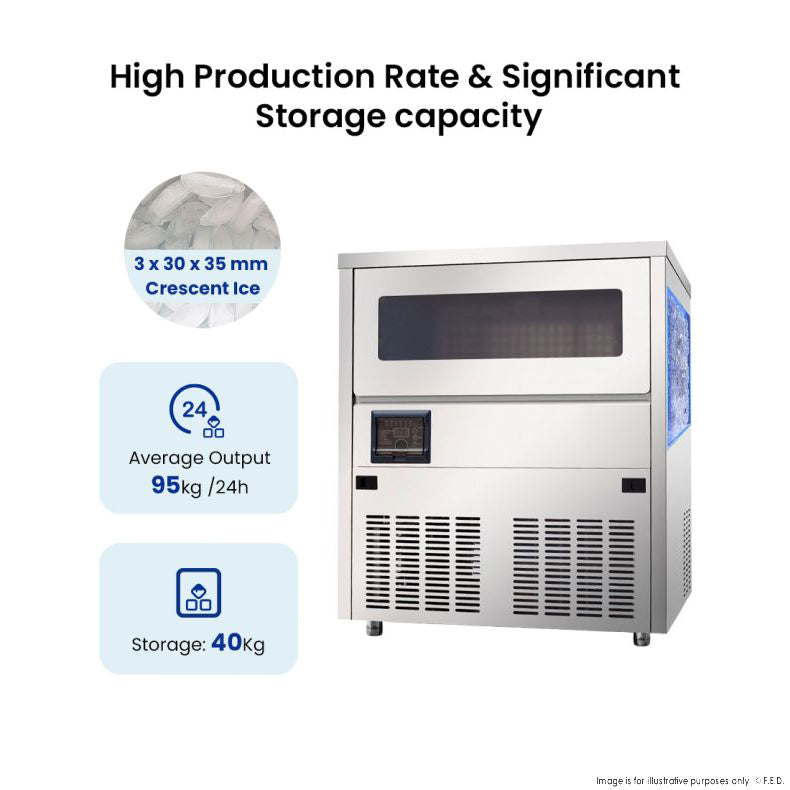 Blizzard SN-80C - Crescent Ice Maker 95kg/24hr - image 4