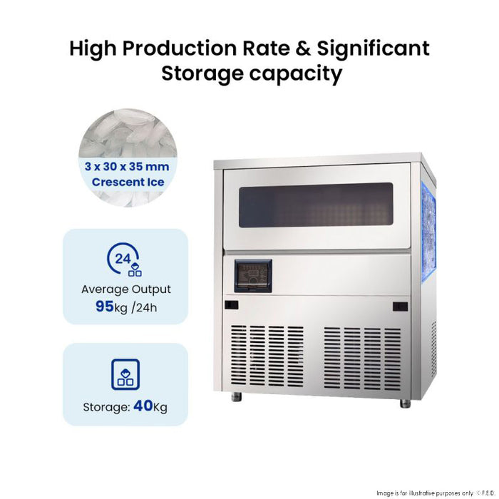 Blizzard SN-80C - Crescent Ice Maker 95kg/24hr - image 4