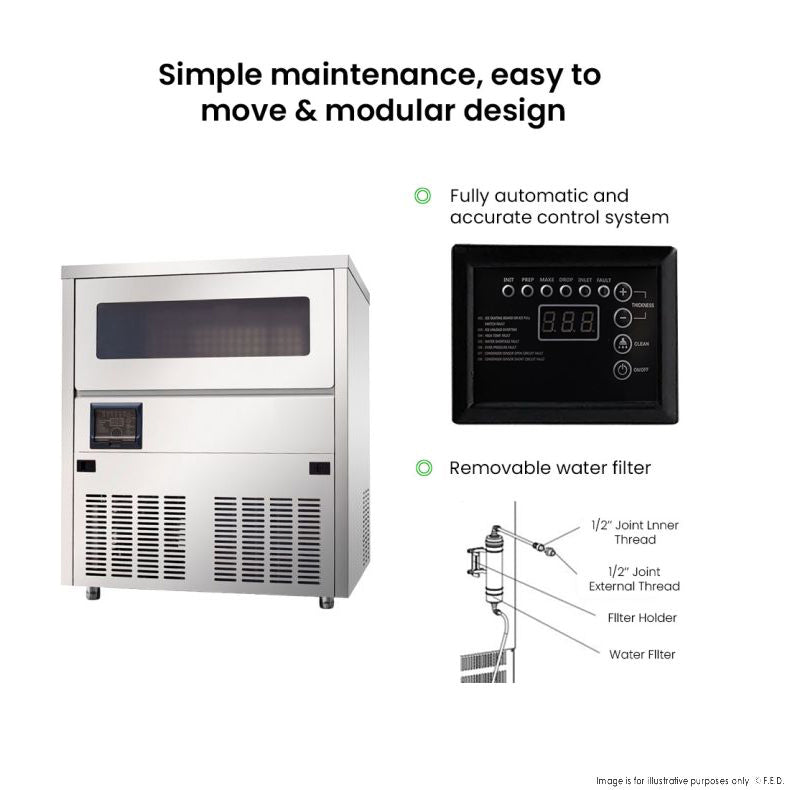 Blizzard SN-80C - Crescent Ice Maker 95kg/24hr - image 6