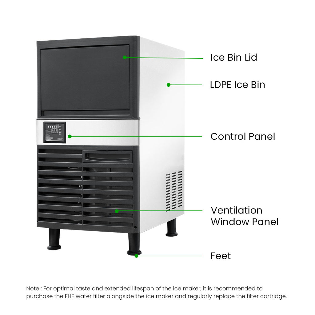 Blizzard SN-120P - Underbench Ice Maker 55kg/24hr - image 3