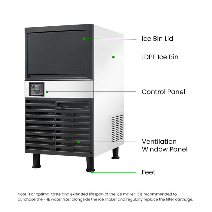 Blizzard SN-120P - Underbench Ice Maker 55kg/24hr - image 3
