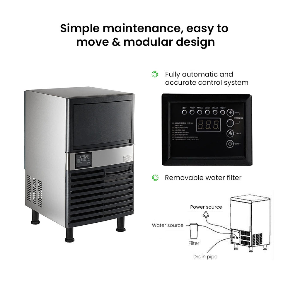 Blizzard SN-120P - Underbench Ice Maker 55kg/24hr - image 5