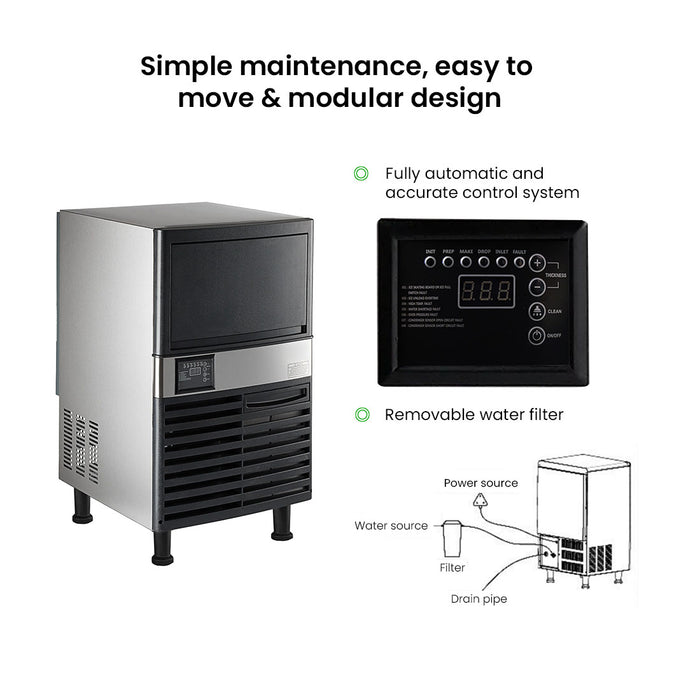 Blizzard SN-120P - Underbench Ice Maker 55kg/24hr - image 5