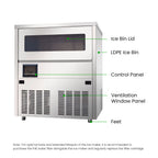 Blizzard SN-81B - Underbench Ice Maker 80kg/24hr - image 3