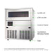 Blizzard SN-81B - Underbench Ice Maker 80kg/24hr - image 3
