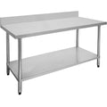 Modular Systems 0900-7-WBB - Economic Stainless Steel Workbench with Splashback 900 x 700mm