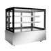 Bonvue FED SSU120-2XB - 1200mm Black Trim Square Glass Cake Display - image 3