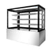 Bonvue FED SSU120-2XB - 1200mm Black Trim Square Glass Cake Display - image 2