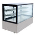 Bonvue FED SSU150-2XB - 1500mm Black Trim Square Glass Cake Display - image 2