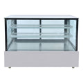 Bonvue FED SSU150-2XB - 1500mm Black Trim Square Glass Cake Display