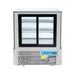 Bonvue FED SSU90-2XB - 900mm Black Trim Square Glass Cake Display - image 3