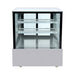 Bonvue FED SSU90-2XB - 900mm Black Trim Square Glass Cake Display