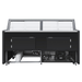 FED Thermaster ST15LK - Square Glass Deli Display Fridge Black 1580mm - image 4