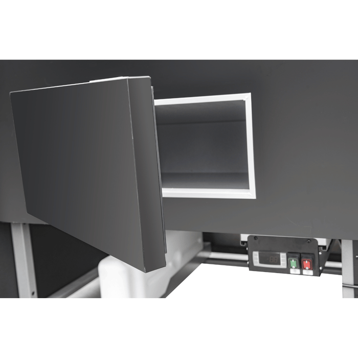 FED Thermaster ST15LK - Square Glass Deli Display Fridge Black 1580mm - image 5