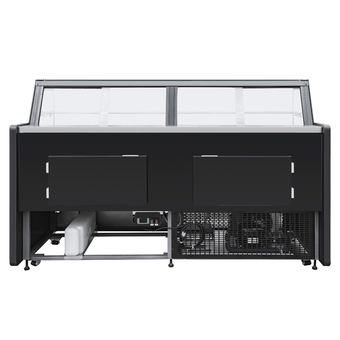 FED Thermaster ST25LK - Square Glass Deli Display Fridge Black 2580mm - image 4