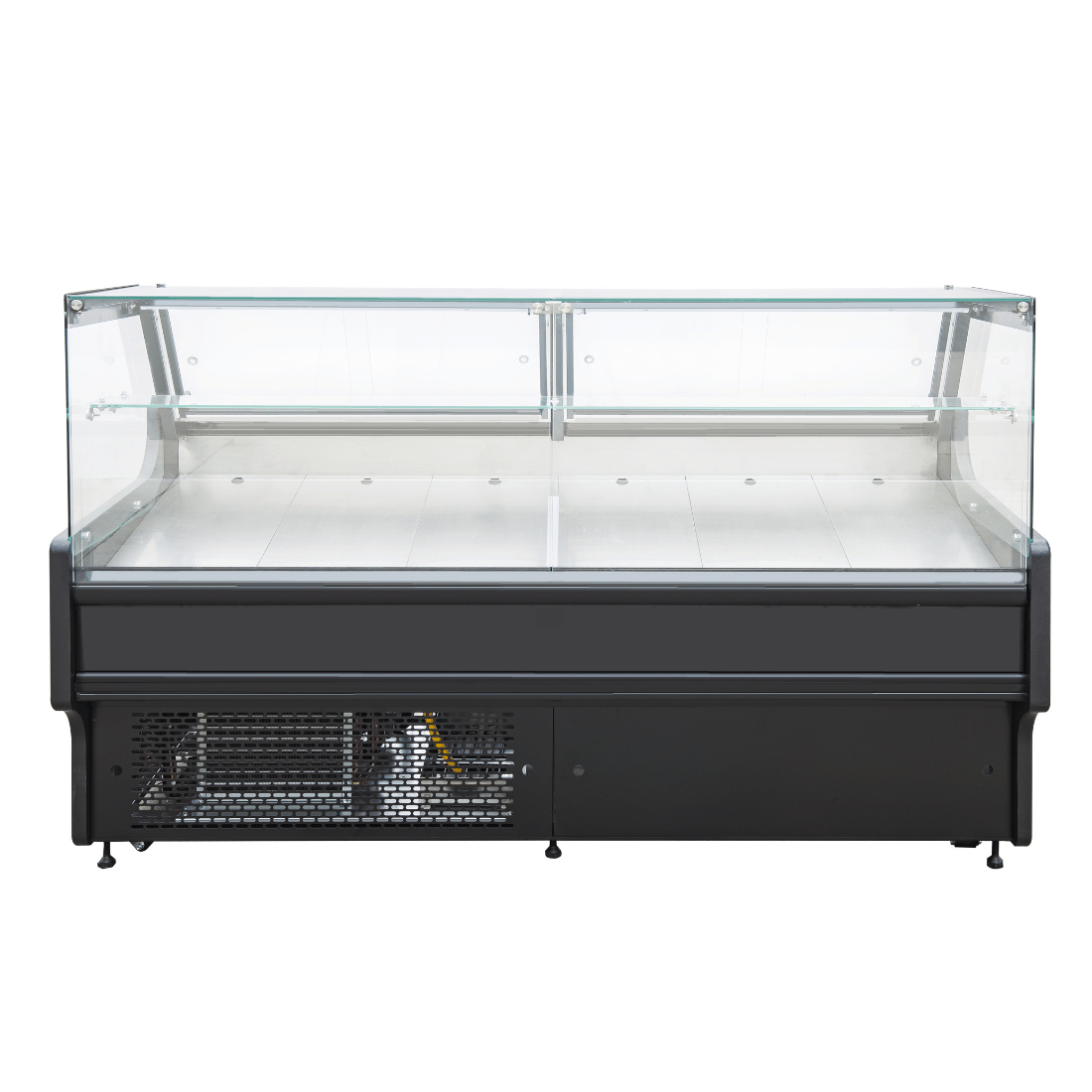 FED Thermaster ST25LK - Square Glass Deli Display Fridge Black 2580mm